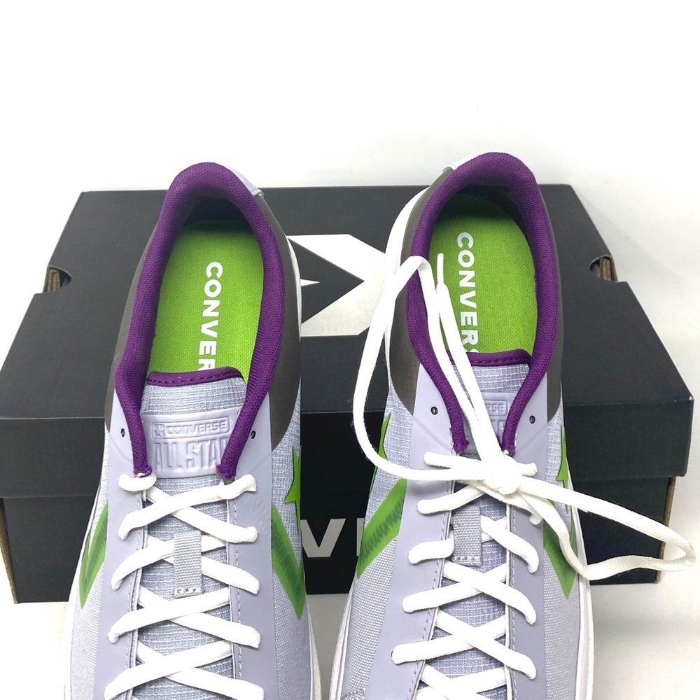 💖MEGA SALE💖Converse Pro Leather OX   Gravel Bold Wasabi Canvas Women  170758C - Picture 8 of 10